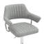 Comesana Swivel Upholstered Adjustable Height Counter Stool-375776996