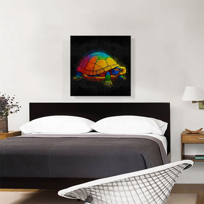 Turtle Tortoise Reptile Animal - Wrapped Canvas Painting