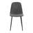 Upholstered Side Chairs With Metal Legs,Armless Dining Chair For Living Room,Kitchen,Dining Room