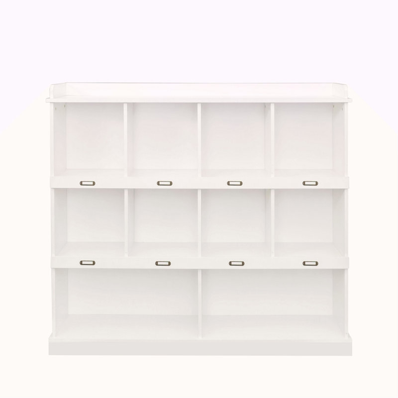 Bibliothèque à 10 tablettes, Blanc