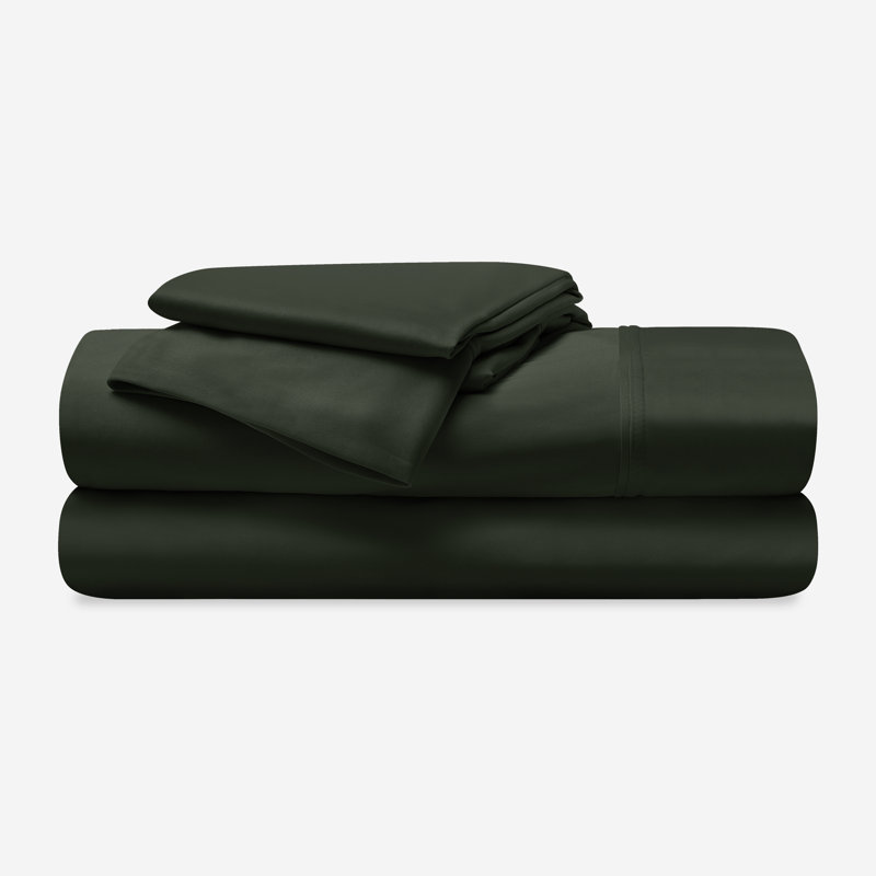 Bedgear Dri-Tec Bed Sheet Set - Moisture Wicking, Breathable, Soft Sheets for Hot Sleepers, King, Forest Green