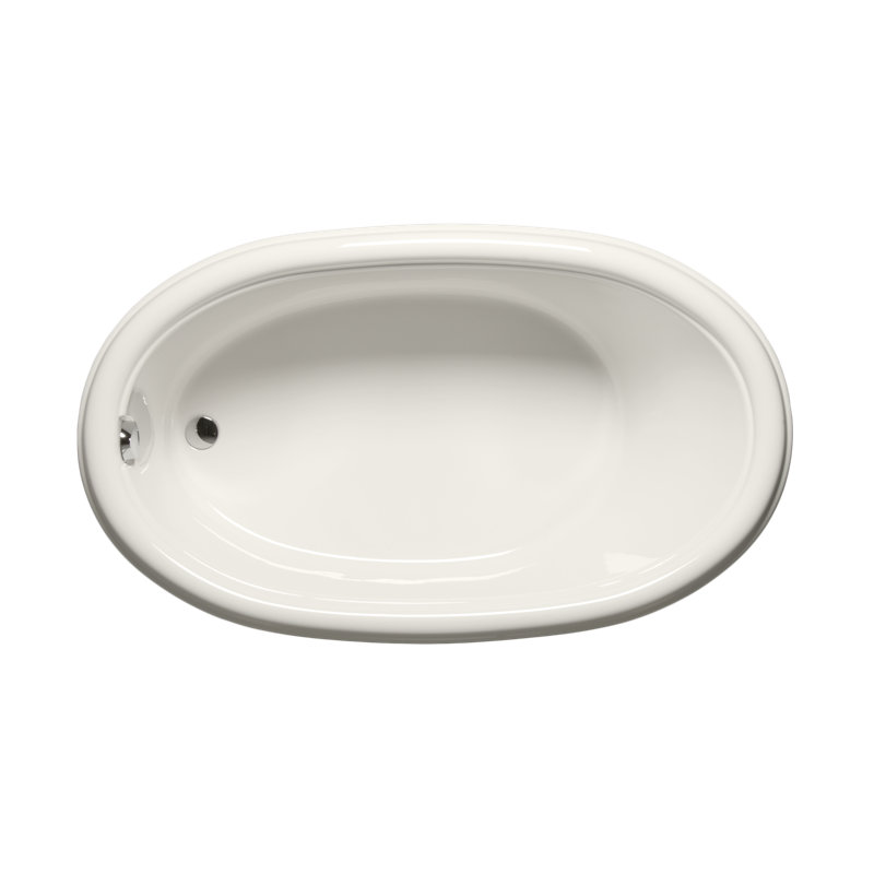 Daytona 60" x 36" Drop In Combination Acrylic Bathtub, Biscuit
