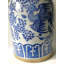 Pot à gingembre en porcelaine bleu et blanc Phoenix