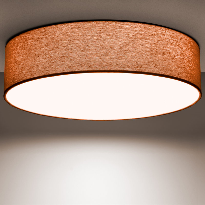 Parvin Flush Mount, Dark Orange