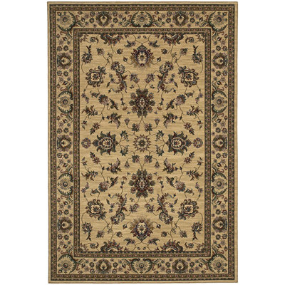 Tapis oriental ivoire / vert Shelburne