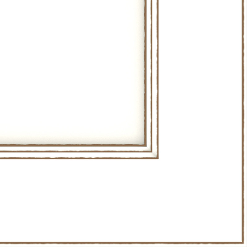 Dwelling Claredon Door Sample, Maple, True White w/Caramel Glaze