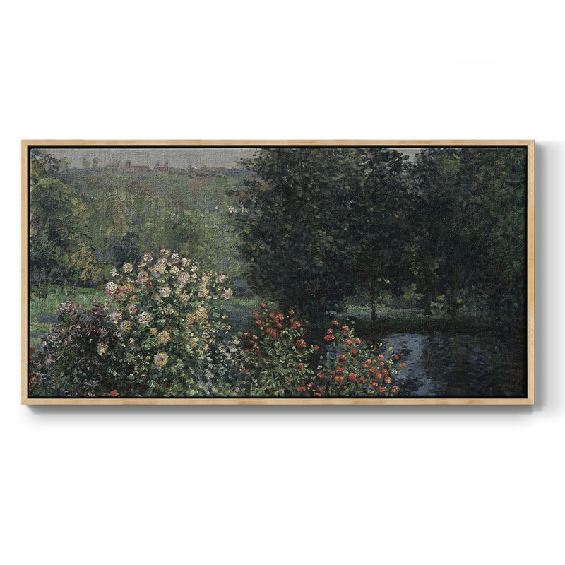 Série paysage - DCCXI - Toile tendue avec châssis tendue, prête à être accrochée, H 21 po x l 41 po, Naturel