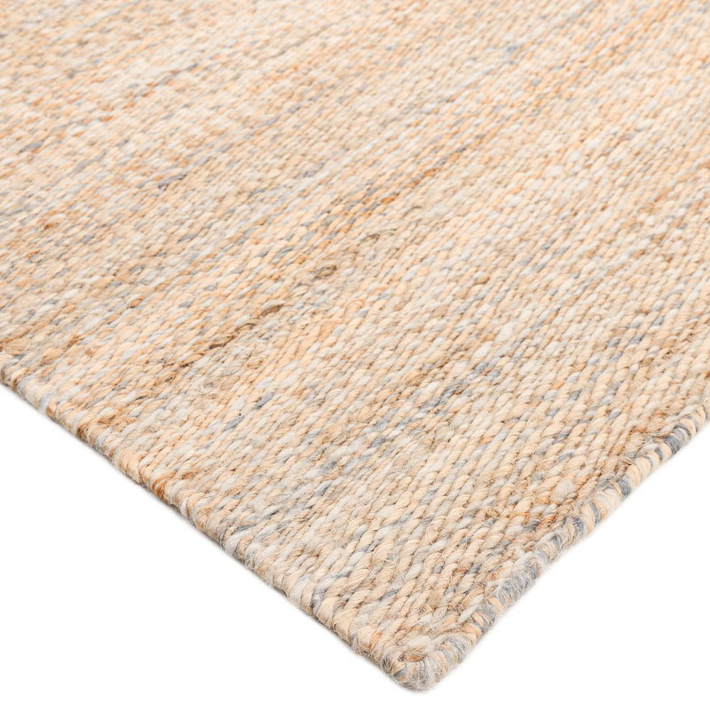 Lee Tencel Geometric Area Rug in Brown, Rectangle 9' x 12'