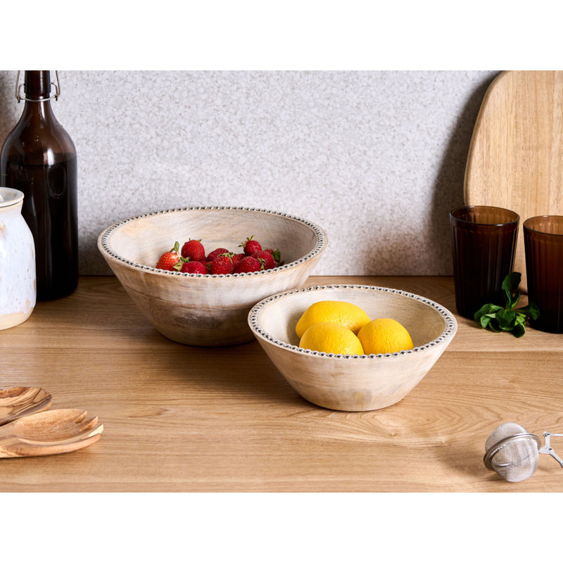Handmade Mango Wood Decorative Bowl 2
