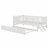 Wood Platform Bed With Guardrail And Trundle-427962838