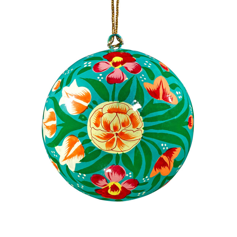 Turquoise Blooms Bauble
