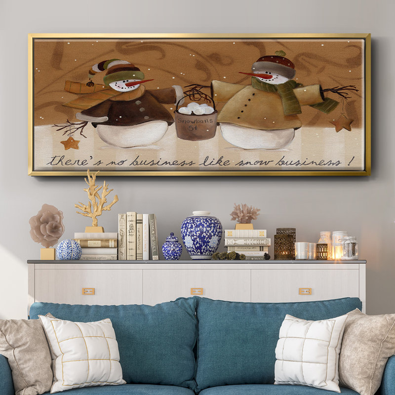 Snowballs- Framed Canvas