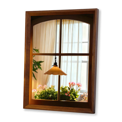 Rectangle Solid wood Wall Mirror