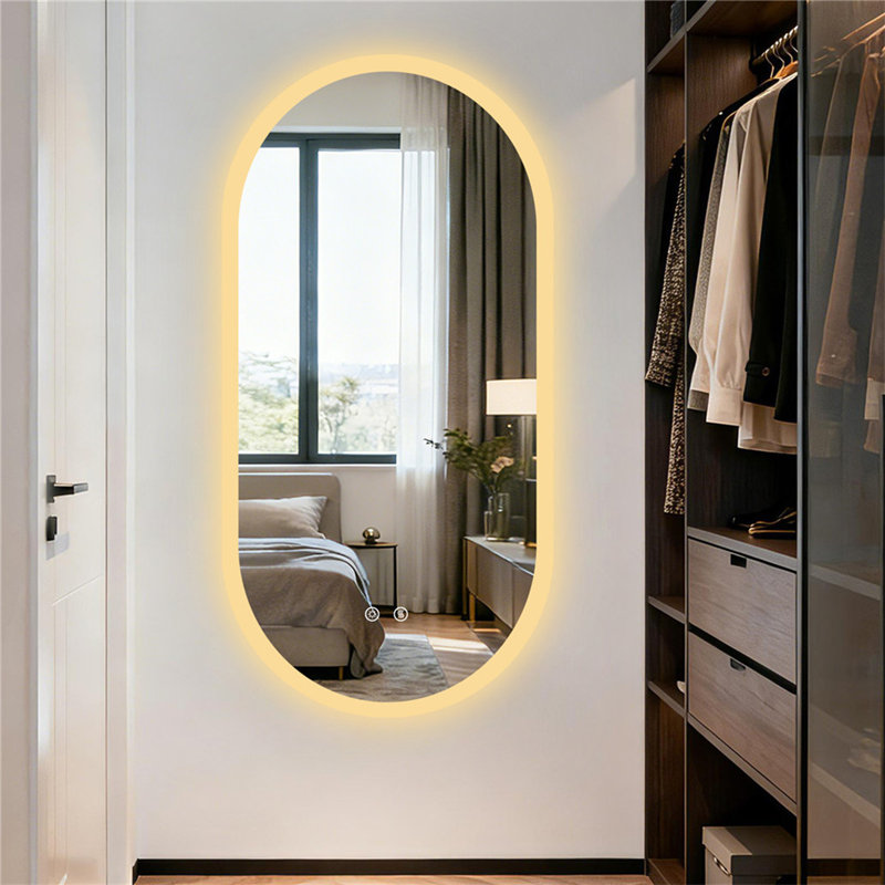 Wall LED Bathroom Mirror Dimmable 3 color temperature Anti-fog , 120 cm x 60 cm