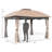 12 pi. L 10 pi. D Pavillon de jardin en acier