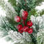 Couronne de Noël artificielle floquée avec baies Calloway Real Touch - 24 po - non éclairée