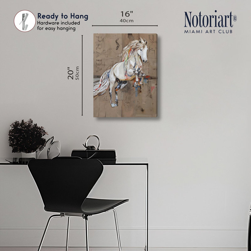 «Rustic Elegance Western Art» par Notoriart, H 16 po x l 20 po, Toile tendue avec châssis