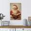 Rouge, père Noël, lecture d'un livre, père Noël traditionnel, décor, illustration, art moderne, chaleureux-106068595-106068597
