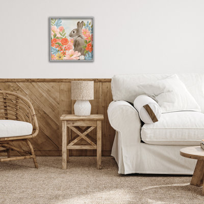 «Bunny In The Blooms», estampe numérique, conception de Cat Thurman Designs
