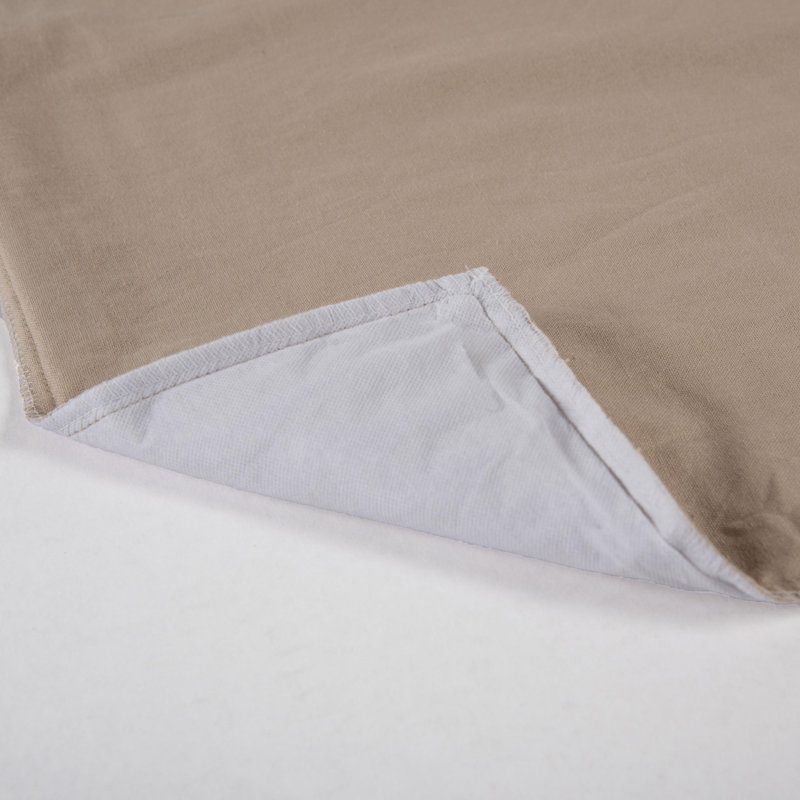 Coussin 100% coton, Beige, Polyester
