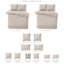 Ensemble de housse de couette à rayures 8 pièces-101216207-101216206