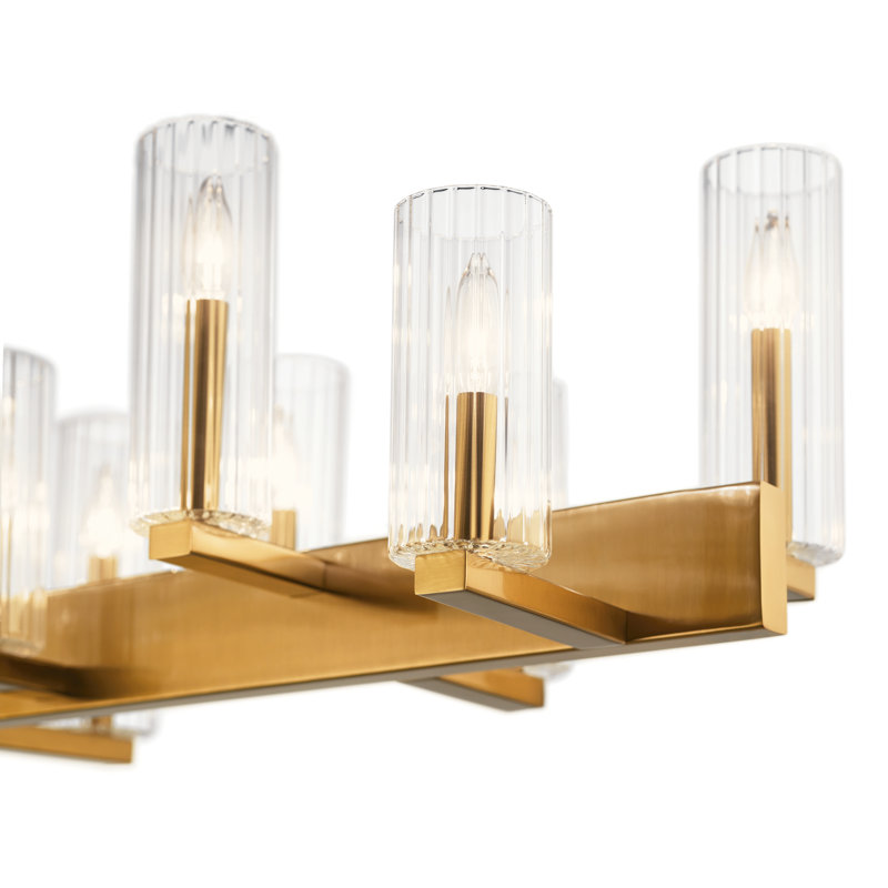 Cleara 10 - Light Kitchen Island Pendant, Fox Gold