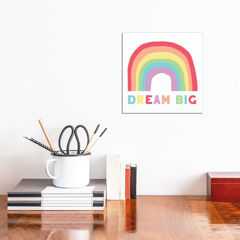 Dream Big by Daniela Santiago - Wrapped Canvas Gallery-Wrapped Canvas Giclée, 30.48 cm H x 30.48 cm W