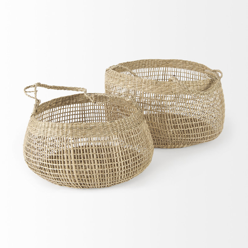 Ensemble de 2 paniers en ruppie maritime