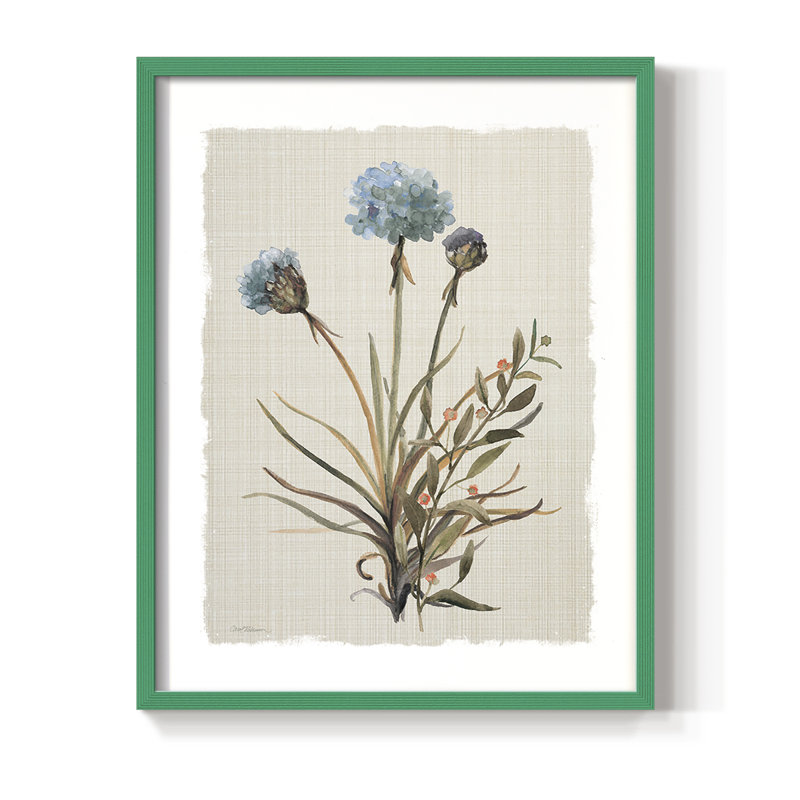 «Honeybloom Botanical I», reproduction encadrée - bois massif, H 11 po x l 9 po, Vert