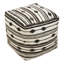 Seward 50cm Wide Square Geometric Pouffe Ottoman
