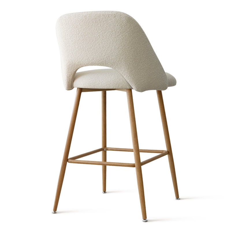 3 Piece 26"Boucle Counter Stool