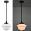 Luminaire suspendu en verre 1 lumière Rhodes-2047798498