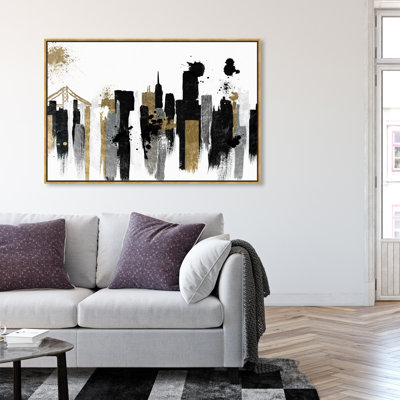 Glamour San Francisco - peinture sur toile tendue