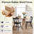 Dining Chairs Farmhouse Kitchen Chair With Rubber Wood Frame-1280860238-1280860227