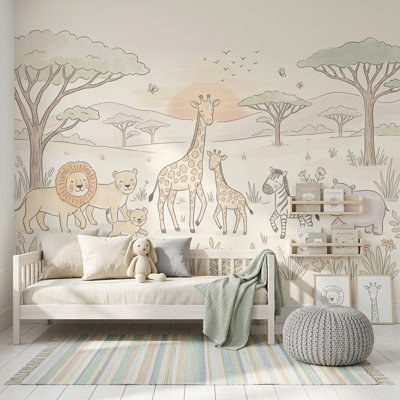 Décoration murale amovible Safari