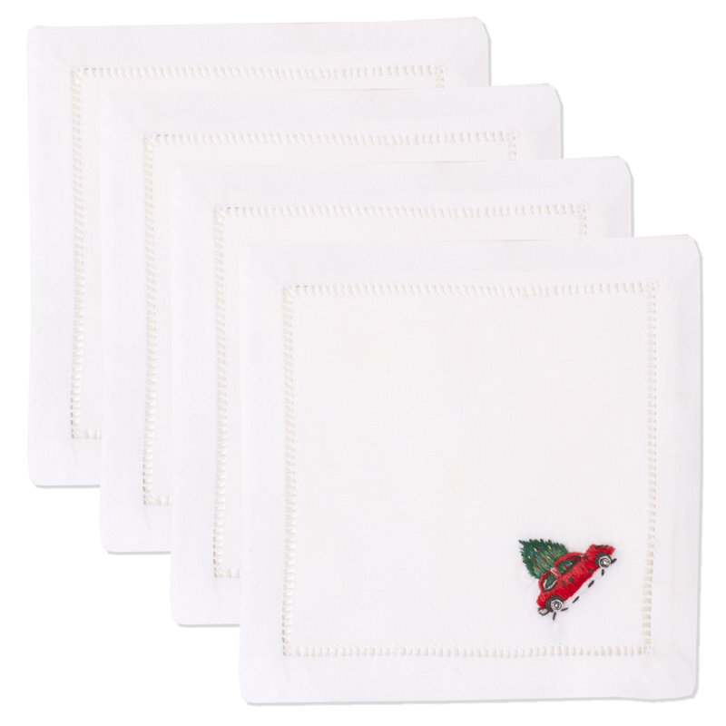 Christmas Tree Car Cocktail Napkins