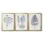 «Indigo Botany Study VI», ensemble de 3 reproductions d'art encadrées-1958800885-1958800887