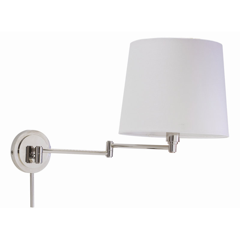 Maryam Swing Arm Sconce, Polished Nickel