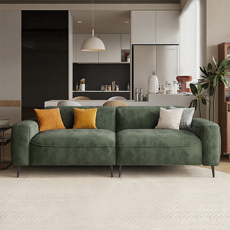 100% Polyester Modular Sofa cushion couch, 29.53" H x 86.61" W x 39.37" D, 2, Green