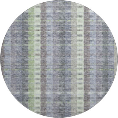 Premium Machine Washable Prisco Pewter Rug