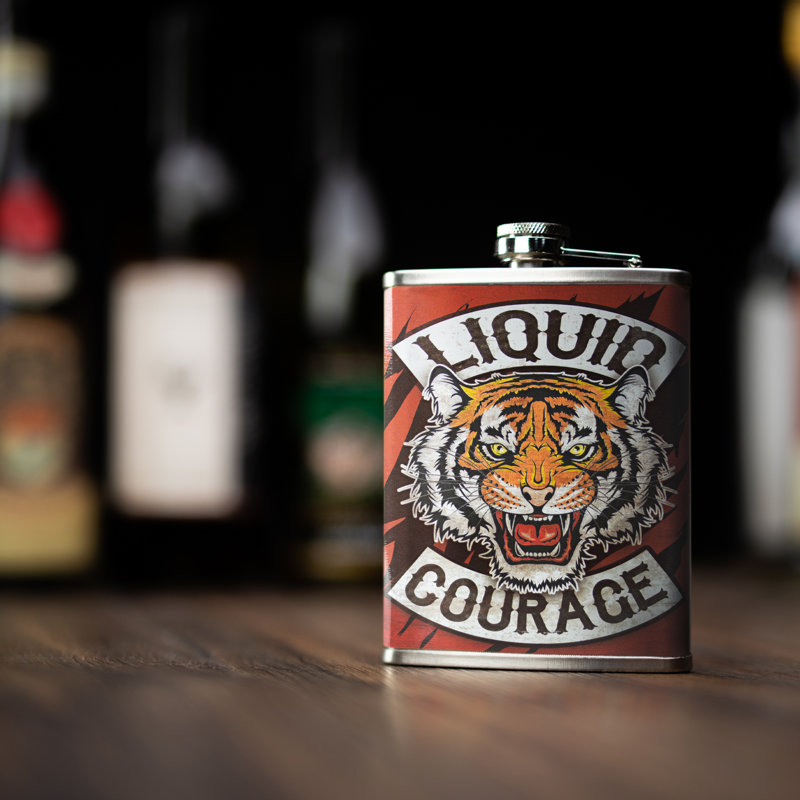 Flasque en acier inoxydable Liquid courage