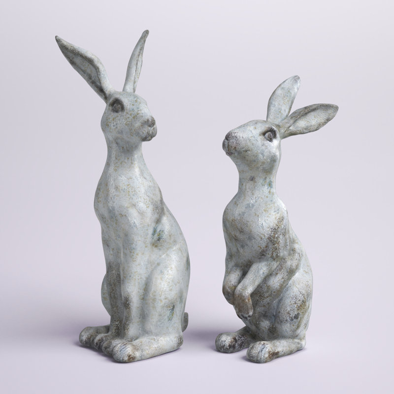 Ensemble de statue de lapin Viviano