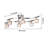 Annecy 6 - Light 29.8" Chrome Semi Flush Mount with Clear Shades