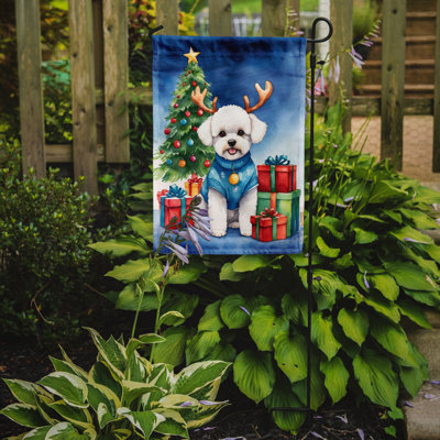 Drapeau de Noël renne de jardin