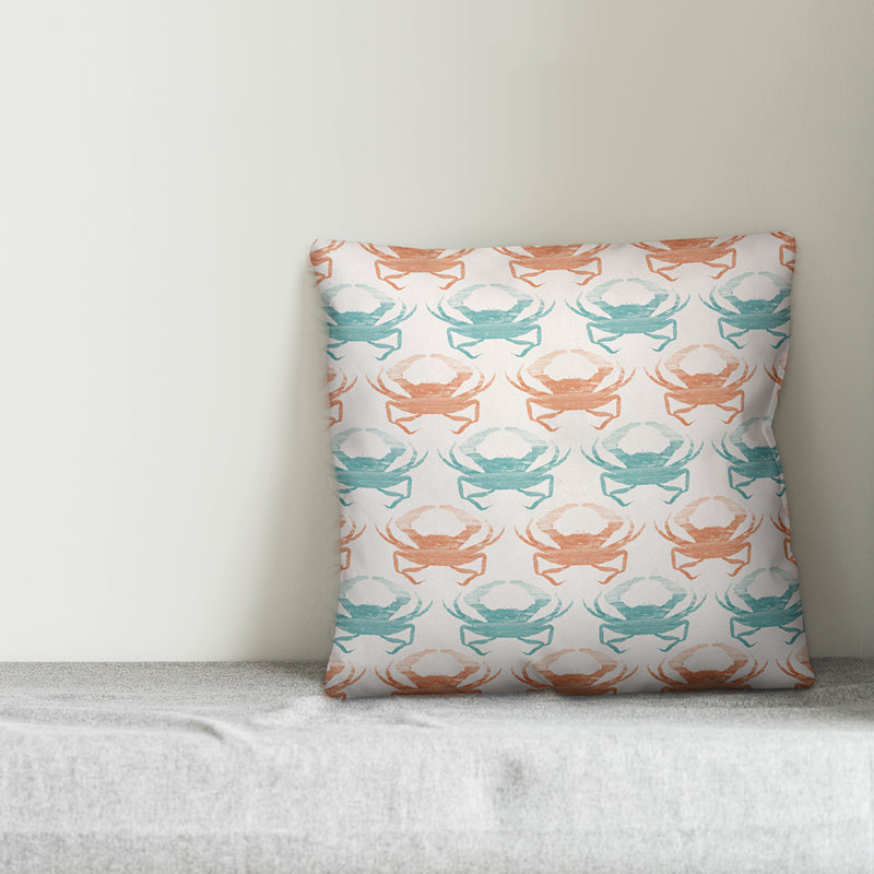 Coussin extérieur Summer Fun Crab