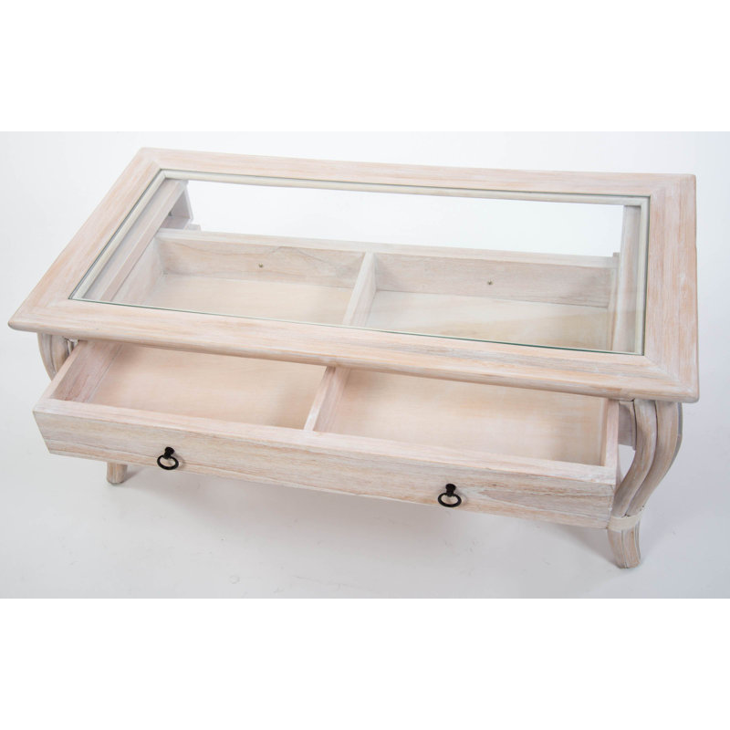 Presley Glass Top Single Coffee Table