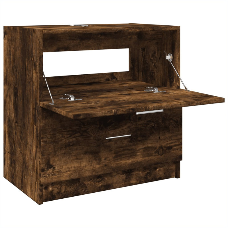 Britzel Under Sink Cabinet, Smoked oak