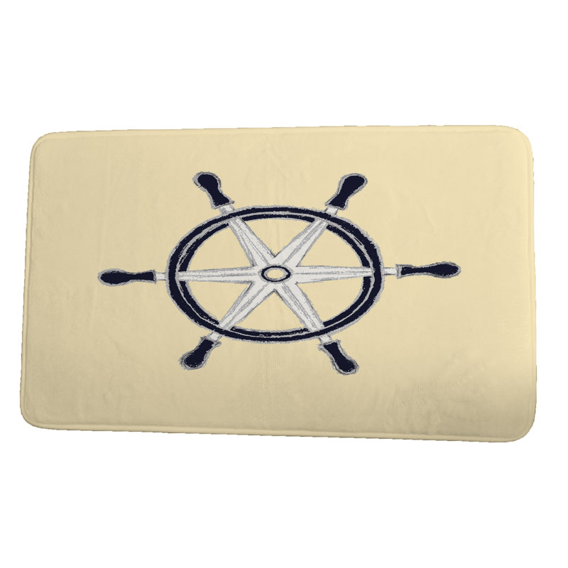 Tapis de bain Bautista, l 24 po x L 17 po, Jaune