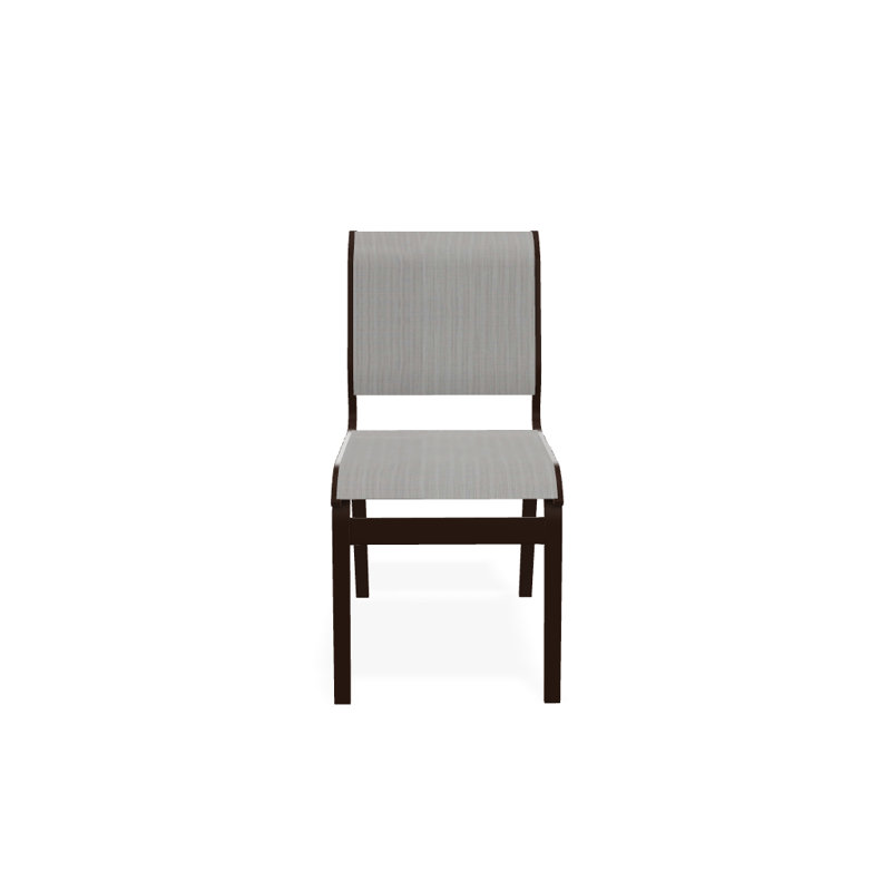 Chaise d'appoint de salle à manger Hiraku, Kona texturé, Amalfi