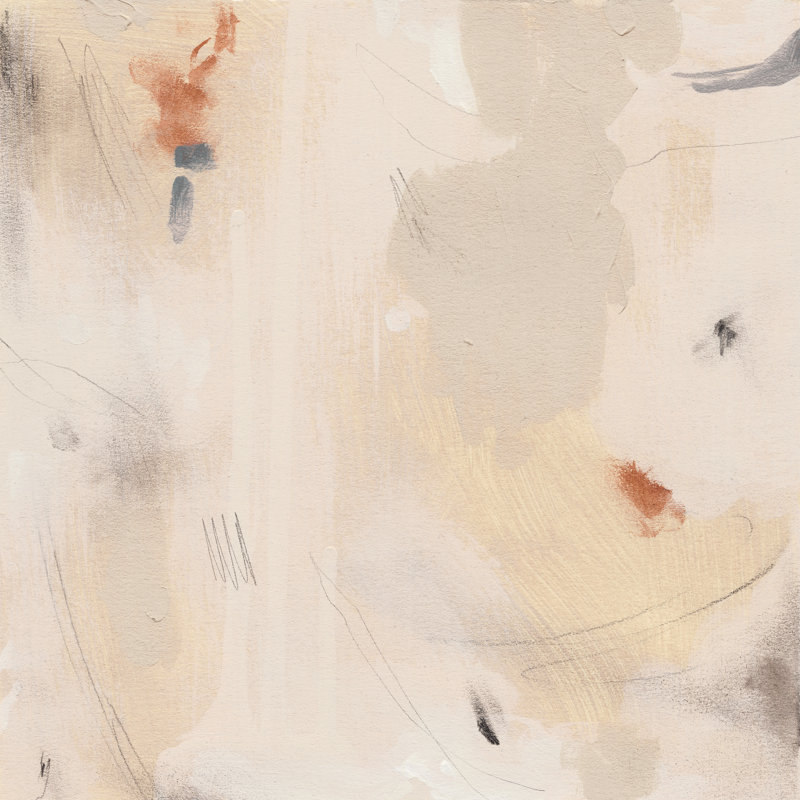 " Clay Fragments IV ", 12" H x 12" W x 1.25" D